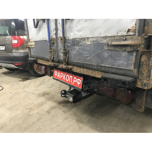 H202-F Лидер-плюс ТСУ для Hyundai Porter 2005-2012 без снятия и выреза бампера. Тип шара: F. Нагрузки: 2000/100 кг, масса фаркопа 20,1 кг (без электрики в комплекте)