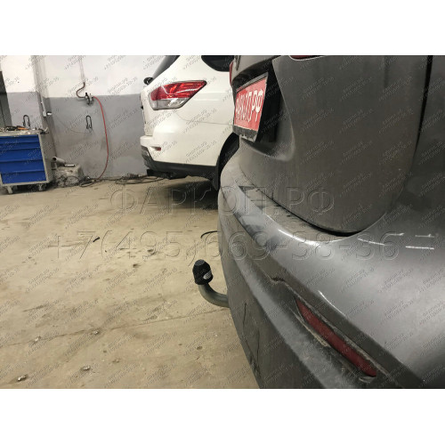 N054A GALIA Полностью оцинкованный фаркоп на Nissan Qashqai 2007-2014 (невидимый вырез бампера), Nissan Qashqai 2, в т.ч. Qashqai +2 2014-2021 (без подрезки бампера). Тип шара: A. Нагрузки: 1800/100 кг, масса фаркопа 17,22 кг