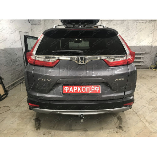H105A GALIA Полностью оцинкованный фаркоп на Honda CR-V V 2017-2022. Тип шара: A. Невидимый вырез бампера. Нагрузки: 2000/100 кг, масса фаркопа 14,82 кг