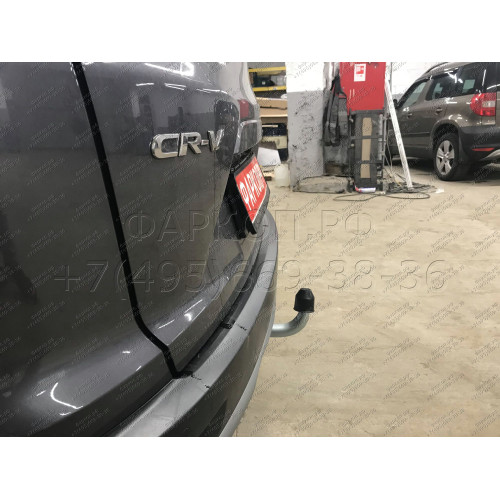 H105A GALIA Полностью оцинкованный фаркоп на Honda CR-V V 2017-2022. Тип шара: A. Невидимый вырез бампера. Нагрузки: 2000/100 кг, масса фаркопа 14,82 кг