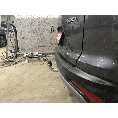 H105A GALIA Полностью оцинкованный фаркоп на Honda CR-V V 2017-2022. Тип шара: A. Невидимый вырез бампера. Нагрузки: 2000/100 кг, масса фаркопа 14,82 кг