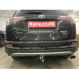 T061A GALIA Полностью оцинкованный фаркоп на Toyota RAV4 2013-2019. Тип шара: A. Минимальная подрезка бампера. Нагрузки: 2000/90 кг, масса фаркопа 23,12 кг