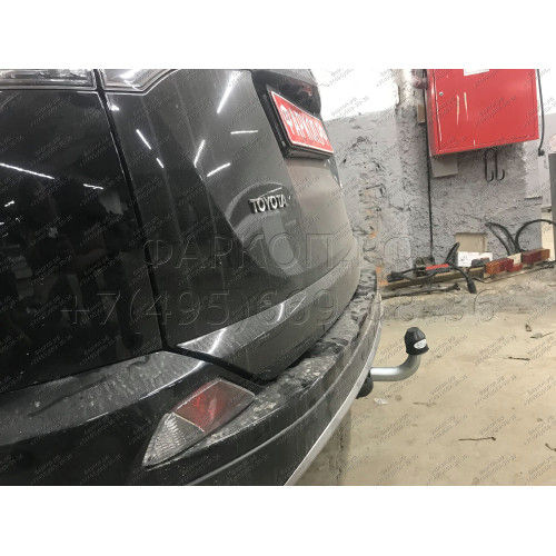 T061A GALIA Полностью оцинкованный фаркоп на Toyota RAV4 2013-2019. Тип шара: A. Минимальная подрезка бампера. Нагрузки: 2000/90 кг, масса фаркопа 23,12 кг