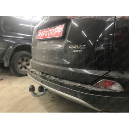 T061A GALIA Полностью оцинкованный фаркоп на Toyota RAV4 2013-2019. Тип шара: A. Минимальная подрезка бампера. Нагрузки: 2000/90 кг, масса фаркопа 23,12 кг