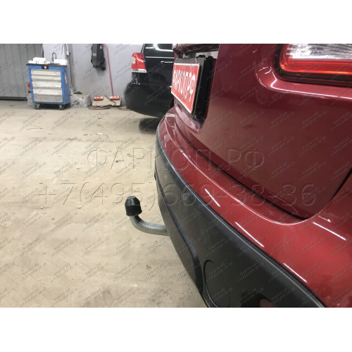 N054A GALIA Полностью оцинкованный фаркоп на Nissan Qashqai 2007-2014 (невидимый вырез бампера), Nissan Qashqai 2, в т.ч. Qashqai +2 2014-2021 (без подрезки бампера). Тип шара: A. Нагрузки: 1800/100 кг, масса фаркопа 17,22 кг