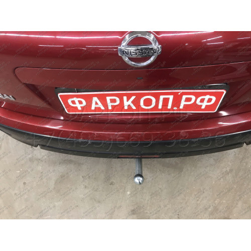 N054A GALIA Полностью оцинкованный фаркоп на Nissan Qashqai 2007-2014 (невидимый вырез бампера), Nissan Qashqai 2, в т.ч. Qashqai +2 2014-2021 (без подрезки бампера). Тип шара: A. Нагрузки: 1800/100 кг, масса фаркопа 17,22 кг