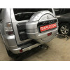 91310-A MOTODOR Фаркоп с оцинкованным шаром на Mitsubishi Pajero III 2000-2007, Mitsubishi Pajero lV 2007-2020 без выреза в бампере. Тип шара: A. Нагрузки: 2000/100 кг, масса фаркопа 20,6 кг (без электрики в комплекте)