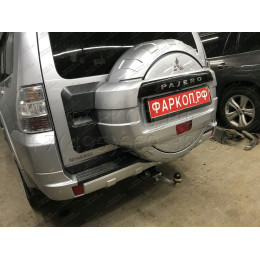 91310-A MOTODOR Фаркоп с оцинкованным шаром на Mitsubishi Pajero III 2000-2007, Mitsubishi Pajero lV 2007-2020 без выреза в бампере. Тип шара: A. Нагрузки: 2000/100 кг, масса фаркопа 