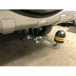 91310-A MOTODOR Фаркоп с оцинкованным шаром на Mitsubishi Pajero III 2000-2007, Mitsubishi Pajero lV 2007-2020 без выреза в бампере. Тип шара: A. Нагрузки: 2000/100 кг, масса фаркопа 