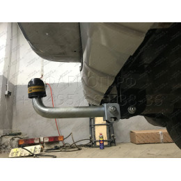 91310-A MOTODOR Фаркоп с оцинкованным шаром на Mitsubishi Pajero III 2000-2007, Mitsubishi Pajero lV 2007-2020 без выреза в бампере. Тип шара: A. Нагрузки: 2000/100 кг, масса фаркопа 