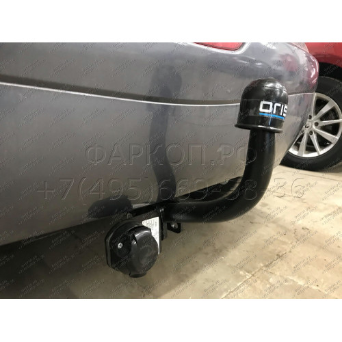 4355-A ORIS Фаркоп на Nissan Note 2006-2014. Необходима подрезка бампера. Тип шара: A. Нагрузки: 1100/50 кг, масса фаркопа 14,6 кг (без электрики в комплекте)