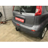 4355-A ORIS Фаркоп на Nissan Note 2006-2014. Необходима подрезка бампера. Тип шара: A. Нагрузки: 1100/50 кг, масса фаркопа 14,6 кг (без электрики в комплекте)