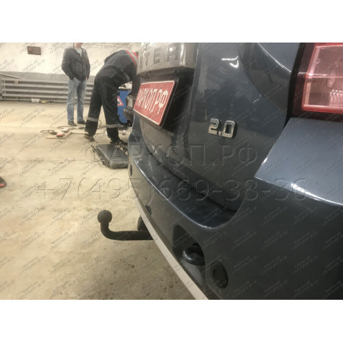 RN 13 AVTOS Фаркоп на Renault Duster 2010-2015, 2015-2021 (без подрезки бампера), Nissan Terrano 2015-2022 (требуется подрезка бампера). Тип шара: A. Нагрузки: 1250/75 кг, масса фаркопа 12,5 кг (без электрики в комплекте)
