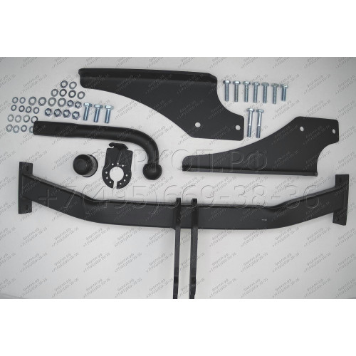 J-061 STEINHOF Фаркоп на Jeep Cherokee KJ 2001-2008 без снятия и подрезки бампера. Тип шара: A. Нагрузки: 3500/140 кг, масса фаркопа 23,9 кг (без электрики в комплекте)