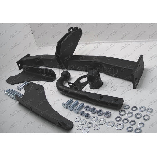 J-061 STEINHOF Фаркоп на Jeep Cherokee KJ 2001-2008 без снятия и подрезки бампера. Тип шара: A. Нагрузки: 3500/140 кг, масса фаркопа 23,9 кг (без электрики в комплекте)