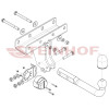 J-081 STEINHOF Фаркоп на Jeep Wrangler JL (кроме AdBlue) 2018- без снятия и подрезки бампера. Тип шара: A. Нагрузки: 3500/160 кг, масса фаркопа 10 кг (без электрики в комплекте)