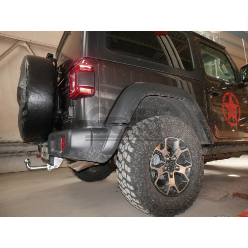 J008A GALIA Полностью оцинкованный фаркоп на Jeep Wrangler JK 2007-2018, JL 2018-. Подрозетник убирается за бампер. Тип шара: A. Установка без снятия и выреза бампера. Нагрузки: 3500/170 кг, масса фаркопа 8,52 кг