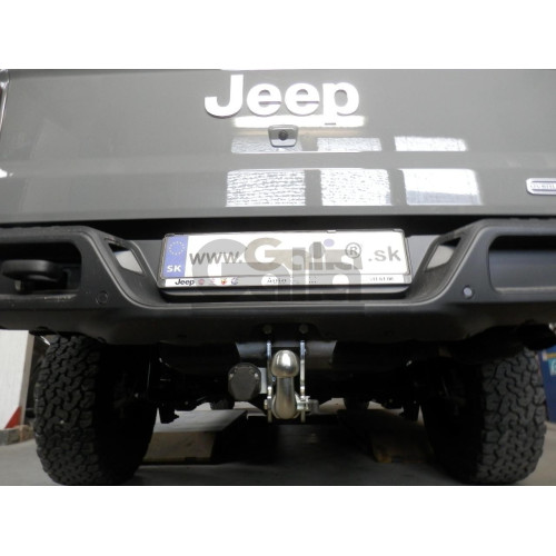 J014C GALIA Полностью оцинкованный фаркоп на Jeep Gladiator 2019-. Тип шара: C (горизонтальный съемный). Установка без снятия и выреза бампера. Нагрузки: 2800/150 кг, масса фаркопа 9,15 кг