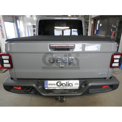 J014C GALIA Полностью оцинкованный фаркоп на Jeep Gladiator 2019-. Тип шара: C (горизонтальный съемный). Установка без снятия и выреза бампера. Нагрузки: 2800/150 кг, масса фаркопа 9,15 кг