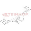 K-081 STEINHOF Фаркоп на Kia Rio II седан 2005-2009 без снятия и подрезки бампера. Тип шара: A. Нагрузки: 1100/70 кг, масса фаркопа 15,3 кг (без электрики в комплекте)