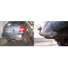 K028A GALIA Полностью оцинкованный фаркоп на Kia Sorento 2002-2009. Подрозетник убирается за бампер. Тип шара: A. Невидимый вырез бампера. Нагрузки: 3500/140 кг, масса фаркопа 17,52 кг