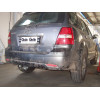 K028A GALIA Полностью оцинкованный фаркоп на Kia Sorento 2002-2009. Подрозетник убирается за бампер. Тип шара: A. Невидимый вырез бампера. Нагрузки: 3500/140 кг, масса фаркопа 17,52 кг