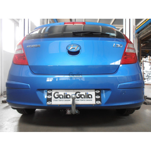 K029C GALIA Полностью оцинкованный фаркоп на Hyundai i30 хетчбек FD 2007-2010, Kia Ceed хетчбек 2006-2012, в т.ч. Kia Pro-Ceed. Тип шара: C (горизонтальный съемный). Невидимый вырез бампера. Нагрузки: 1500/75 кг, масса фаркопа 16,87 кг