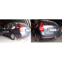 K030C GALIA Полностью оцинкованный фаркоп на Kia Ceed универсал 2006-2012. Тип шара: C (горизонтальный съемный). Невидимый вырез бампера. Нагрузки: 1500/75 кг
