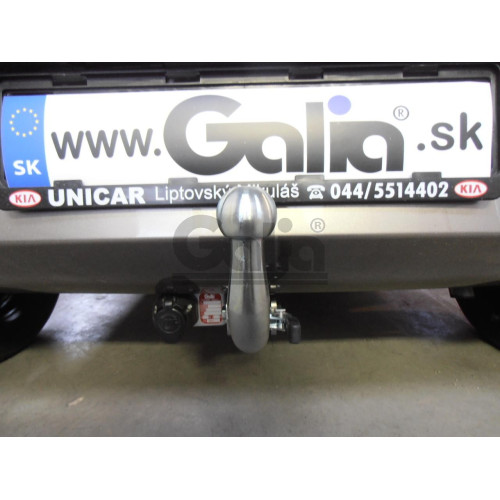 K036C GALIA Полностью оцинкованный фаркоп на Kia Picanto 2011-2017. Тип шара: C (горизонтальный съемный). Установка без снятия и выреза бампера. Нагрузки: 900/28 кг, масса фаркопа 12,07 кг