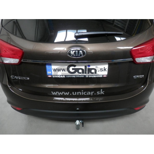 K038A GALIA Полностью оцинкованный фаркоп на Kia Carens 2013-2019. Подрозетник убирается за бампер. Тип шара: A. Установка без снятия и выреза бампера. Нагрузки: 1600/75 кг, масса фаркопа 18,01 кг