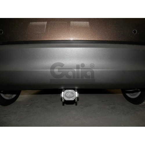 K038A GALIA Полностью оцинкованный фаркоп на Kia Carens 2013-2019. Подрозетник убирается за бампер. Тип шара: A. Установка без снятия и выреза бампера. Нагрузки: 1600/75 кг, масса фаркопа 18,01 кг