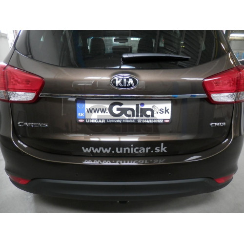 K038A GALIA Полностью оцинкованный фаркоп на Kia Carens 2013-2019. Подрозетник убирается за бампер. Тип шара: A. Установка без снятия и выреза бампера. Нагрузки: 1600/75 кг, масса фаркопа 18,01 кг