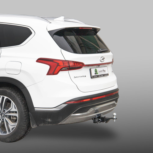 K132-E Лидер-плюс ТСУ для Hyundai Santa Fe 2021-2023 без снятия и выреза бампера. Тип шара: E. Нагрузки: 1500/100 кг, масса фаркопа 18,5 кг (без электрики в комплекте)