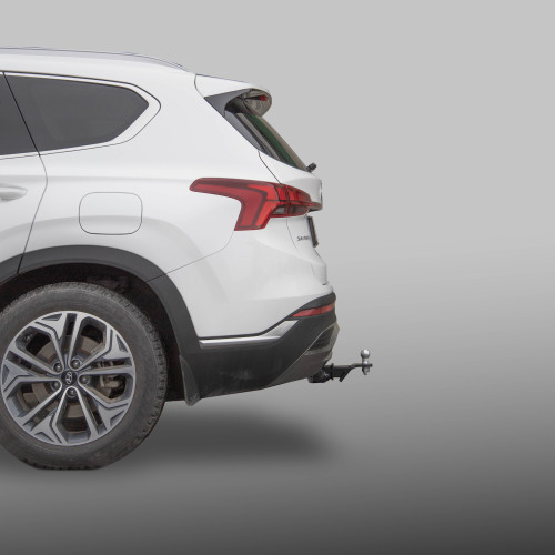 K132-E Лидер-плюс ТСУ для Hyundai Santa Fe 2021-2023 без снятия и выреза бампера. Тип шара: E. Нагрузки: 1500/100 кг, масса фаркопа 18,5 кг (без электрики в комплекте)