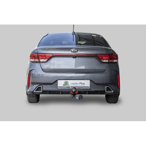 K135-A Лидер-плюс ТСУ для Kia Rio IV рестайл (FB) седан 2020-2022, Solaris KRS 2024- без снятия и выреза бампера. Нагрузки: 1200/75 кг, масса фаркопа 17,1 кг (без электрики в комплекте)