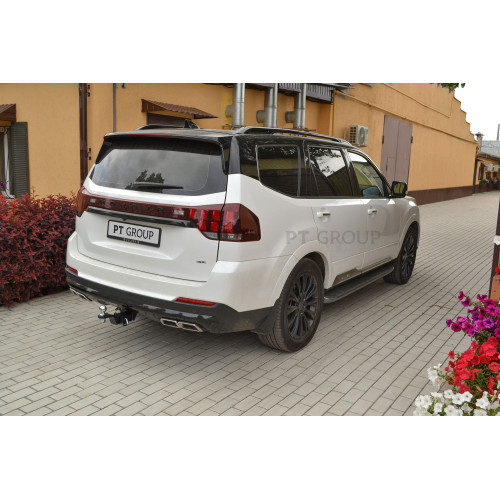 KMH-20-991122.00 PT GROUP Фаркоп на Kia Mohave 2020- без подрезки бампера. Тип шара: E (легкосъемный шар под квадрат). Нагрузки: 1500/80 кг, масса фаркопа 17,8 кг (без электрики в комплекте)