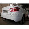L025A GALIA Полностью оцинкованный фаркоп на Lada Vesta седан/универсал (установка без выреза бампера), в т.ч. SW Cross 2015-2022 (установка с подрезкой бампера). Подрозетник убирается за бампер. Тип шара: A. Нагрузки: 1400/75 кг, масса фаркопа 15,02 кг