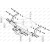 L103As АвтоСтандарт Фаркоп с оцинкованным шаром на Lada XRAY 2016-2022 без выреза в бампере. Тип шара: A. Нагрузки: 800/50 кг, масса фаркопа 12,6 кг (без электрики в комплекте)