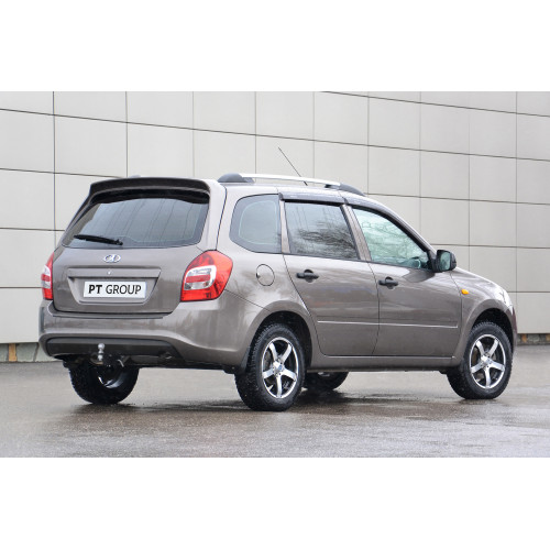 LGR-18-991122.00 PT GROUP Фаркоп на Lada Granta универсал 2018-, Lada Granta Cross 2018-, Lada Kalina Cross 2014-2018 без подрезки бампера. Тип шара: E (легкосъемный шар под квадрат). Нагрузки: 1200/50 кг, масса фаркопа 13,6 кг (без электрики в комплекте)
