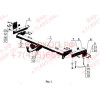 LX 01 AVTOS Фаркоп на Lexus RX 1998-2003. Необходима подрезка бампера. Тип шара: A. Нагрузки: 2000/100 кг, масса фаркопа 20 кг (без электрики в комплекте)