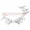 M-011 STEINHOF Фаркоп на Mazda 2 хетчбек 3/5 дверей 2003-2007. Требуется подрезка бампера. Тип шара: A. Нагрузки: 950/50 кг, масса фаркопа 16,7 кг (без электрики в комплекте)