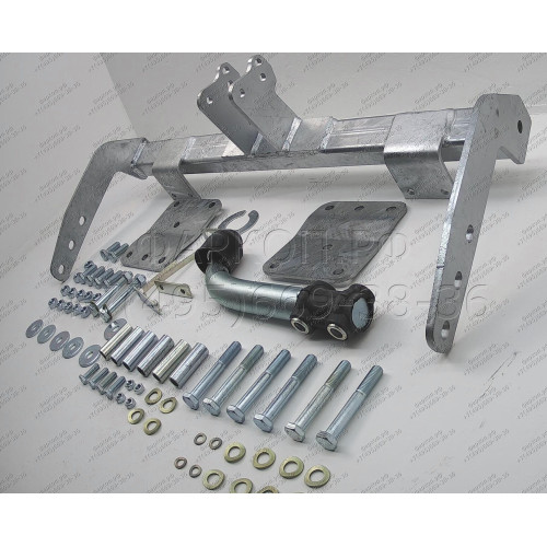 M038A GALIA Полностью оцинкованный фаркоп на Mercedes Viano w638 1996-2003, Mercedes Vito w638 1996-2003. Особенности: передний привод. Тип шара: A. Подрезка бампера. Нагрузки: 2000/75 кг, масса фаркопа 15,75 кг