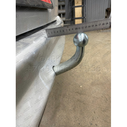 M038A GALIA Полностью оцинкованный фаркоп на Mercedes Viano w638 1996-2003, Mercedes Vito w638 1996-2003. Особенности: передний привод. Тип шара: A. Подрезка бампера. Нагрузки: 2000/75 кг, масса фаркопа 15,75 кг