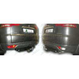 M115-F Лидер-плюс ТСУ для Mitsubishi Pajero Sport 2 2008-2016, Mitsubishi Pajero Sport 3 дорестайлинг 2016-2021 без снятия и выреза бампера. Тип шара: F. Нагрузки: 2000/100 кг, масса 