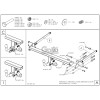 M125A GALIA Полностью оцинкованный фаркоп на Mercedes C-Class w204 седан 2007-2014 / s204 универсал 2007-2014, не подходит для AMG, не подходит на широкий бампер. Подрозетник убирается за бампер. Тип шара: A. Без выреза бампера. Нагрузки: 1900/100 кг, мас