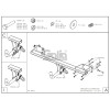 M134C GALIA Полностью оцинкованный фаркоп на Mercedes GLA-Class 2014-2019, Infiniti Q30 2016-2019, Infiniti QX30 2016-2019. Подрозетник убирается за бампер. Тип шара: C (горизонтальный съемный). Установка без выреза бампера. Нагрузки: 2000/100 кг, масса ф