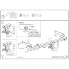 M140A GALIA Полностью оцинкованный фаркоп на Mazda 6 седан/универсал 2012-2022. Тип шара: A. Невидимый вырез бампера. Нагрузки: 2000/80 кг, масса фаркопа 17,22 кг