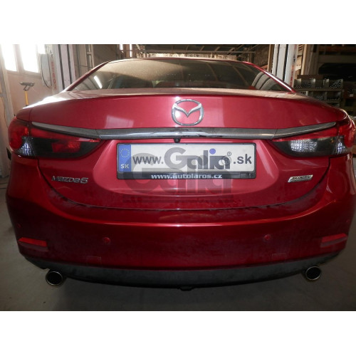 M140A GALIA Полностью оцинкованный фаркоп на Mazda 6 седан/универсал 2012-2022. Тип шара: A. Невидимый вырез бампера. Нагрузки: 2000/80 кг, масса фаркопа 17,22 кг