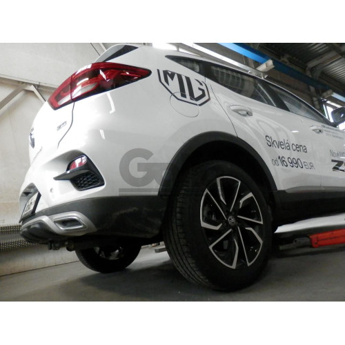 M147C GALIA Полностью оцинкованный фаркоп на MG ZS 2021-2024. Подрозетник убирается за бампер. Тип шара: C (горизонтальный съемный). Установка без выреза бампера. Нагрузки: 1000/70 кг, масса фаркопа 16,07 кг