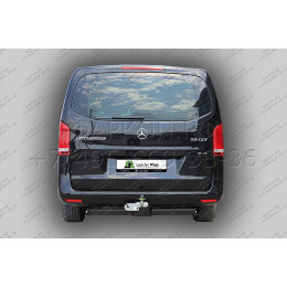 M210-F Лидер-плюс ТСУ для Mercedes V-Class w447 2014-, Mercedes Vito w447 2014- без снятия и выреза бампера. Тип шара: F. Нагрузки: 2000/100 кг, масса фаркопа 22,5 кг (без элект